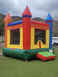 12x12 multi color bounce house